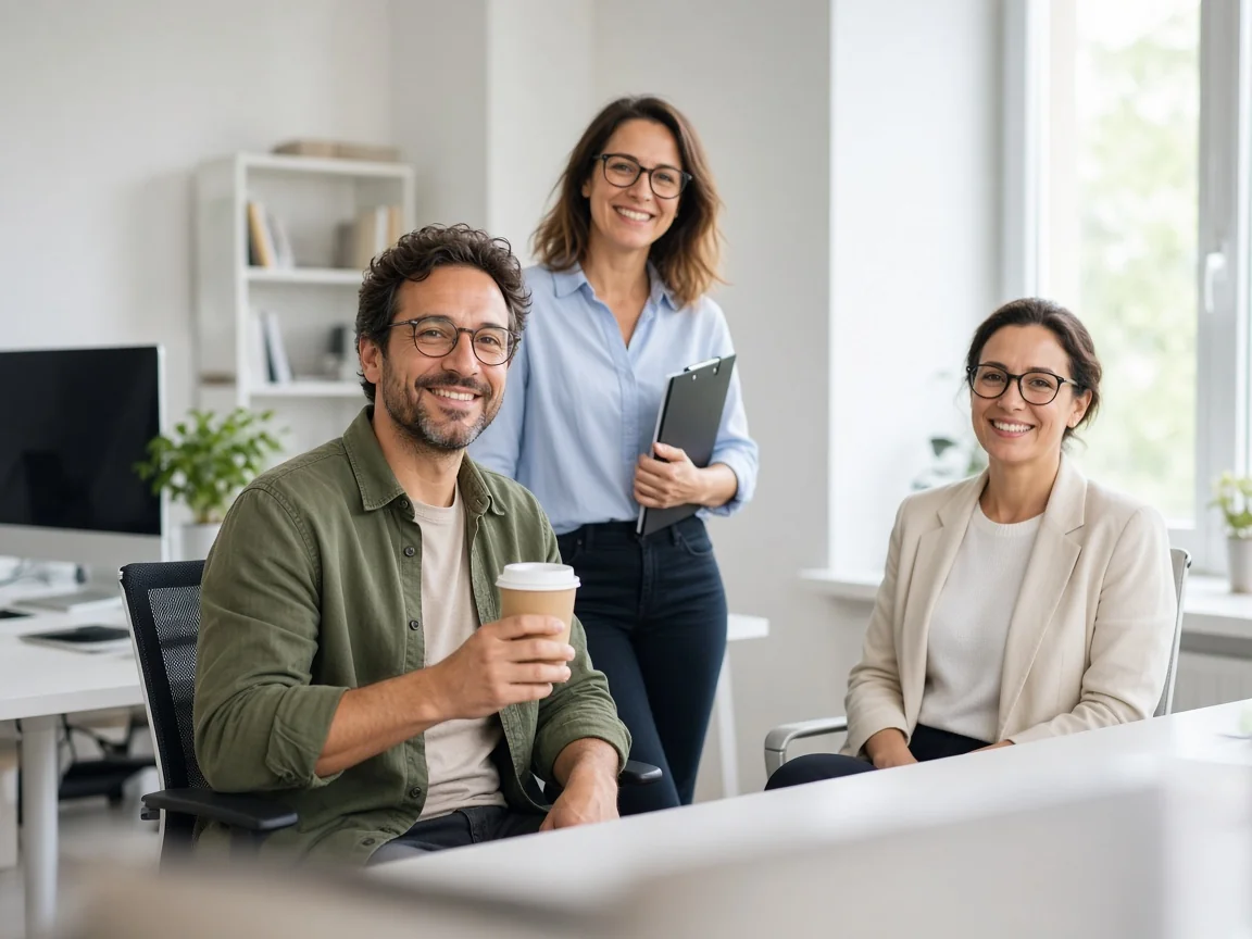 Profesionales en una oficina